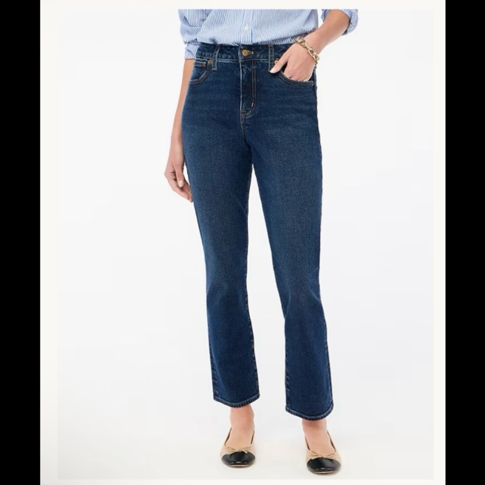 Jcrew Curvy essential straight jean in all-day stretch